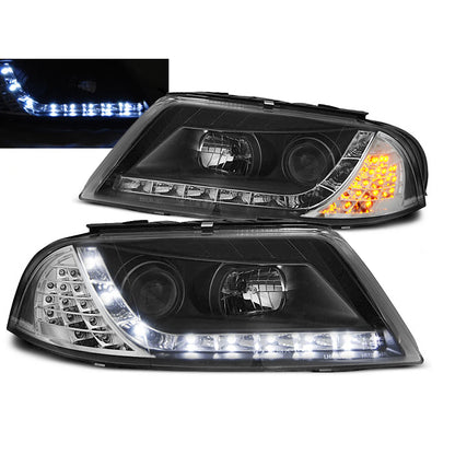 Scheinwerfer Daylight Schwarz passend für VW Passat 3BG B5 FL 09.00-03.05