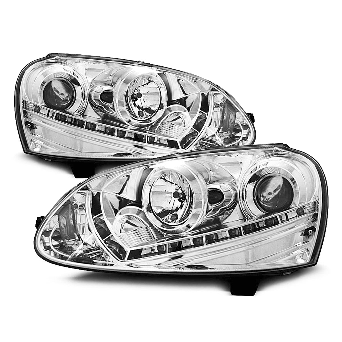 Scheinwerfer Daylight Chrom passend für VW Golf 5 03-08