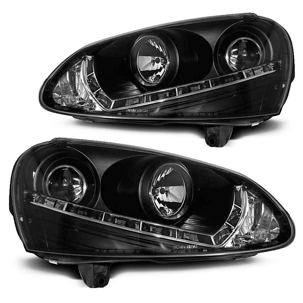 Scheinwerfer Daylight Schwarz passend für VW Golf 5 03-08