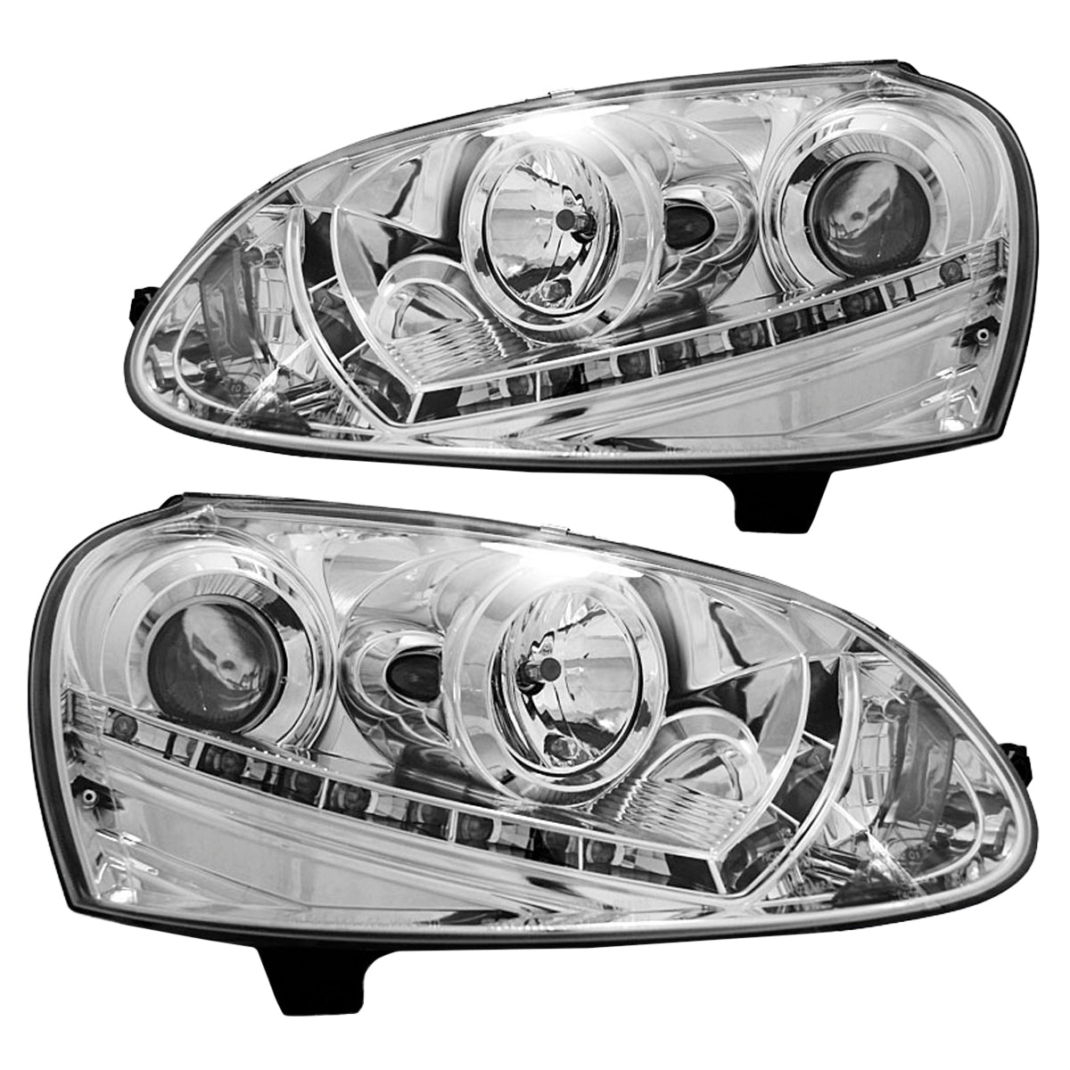 Xenon Scheinwerfer Daylight Chrom passend für VW Golf 5 03-08