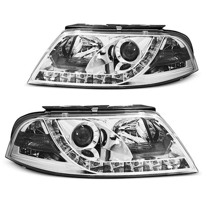 Scheinwerfer True DRL Chrom passend für VW Passat 3BG 09.00-03.05