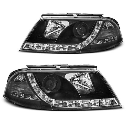 Scheinwerfer True DRL Schwarz passend für VW Passat 3BG 09.00-03.05