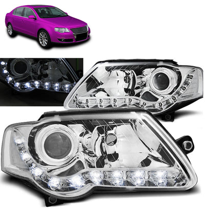 Scheinwerfer Daylight Chrom passend für VW Passat B6 3C 03.05-10