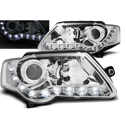 Scheinwerfer Daylight Chrom passend für VW Passat B6 3C 03.05-10