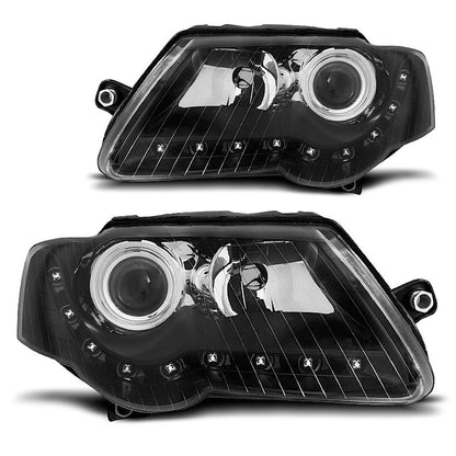 Scheinwerfer Daylight Schwarz passend für VW Passat B6 3C 03.05-10