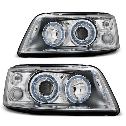 Scheinwerfer Angel Eyes Chrom passend für VW T5 04.03-08.09