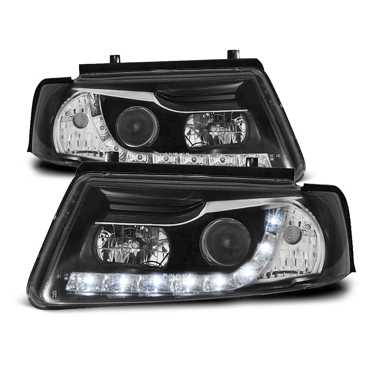 Scheinwerfer Daylight Schwarz passend für VW Passat B5 11.96-08.00