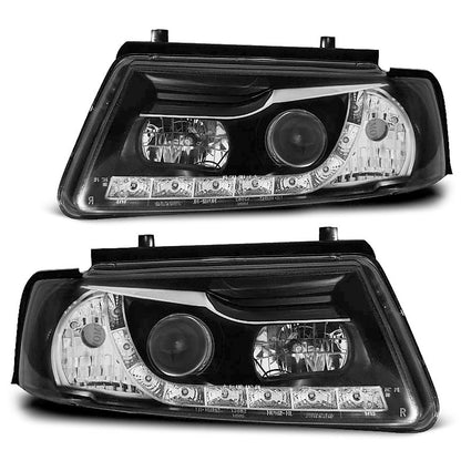 Scheinwerfer Daylight Schwarz passend für VW Passat B5 11.96-08.00