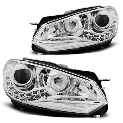 Scheinwerfer True DRL Chrom passend für VW Golf 6 10.08-12