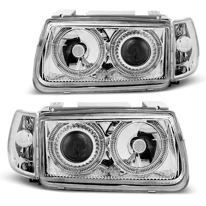 Scheinwerfer Angel Eyes Chrom passend für VW Polo 6N 10.94-09.99