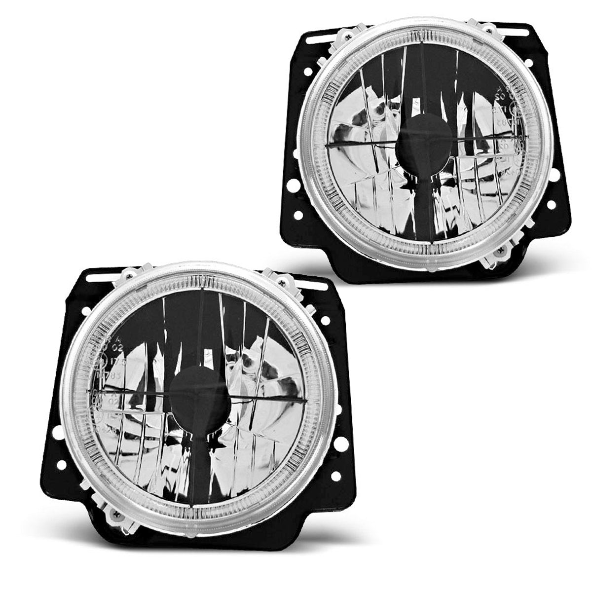 Scheinwerfer Angel Eyes Chrom passend für VW Golf II 2 08.83-08.91