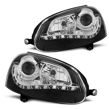Xenon Scheinwerfer Schwarz passend für VW Golf 5