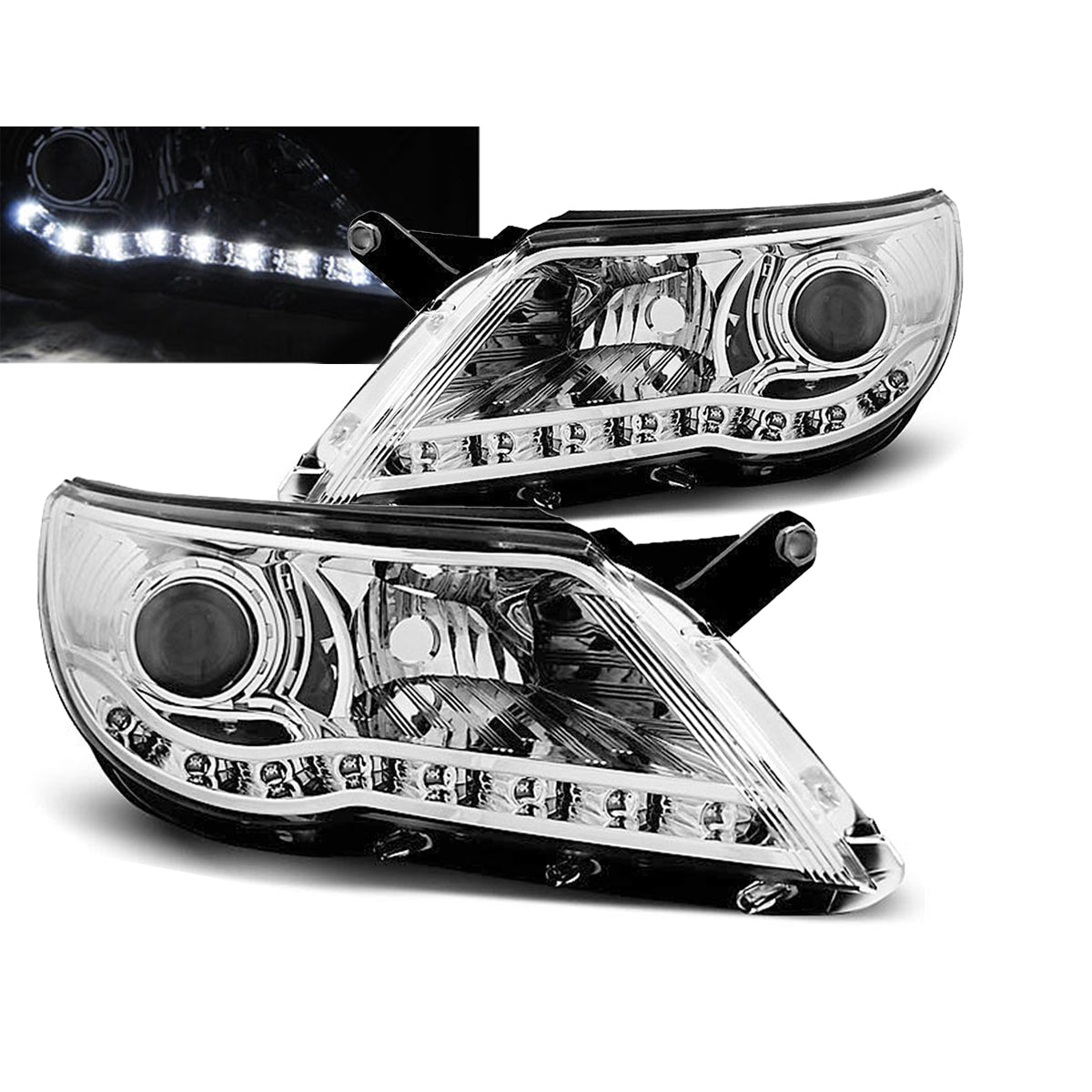 Scheinwerfer Daylight Chrom passend für VW Tiguan 10.07-11