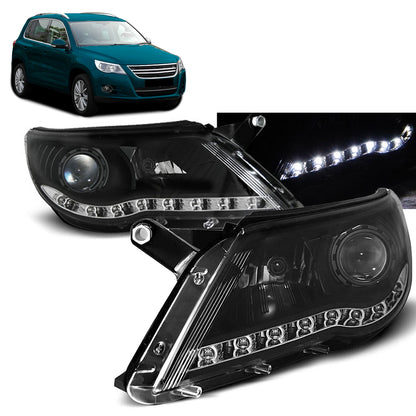 Scheinwerfer Daylight Schwarz passend für VW Tiguan 10.07-11