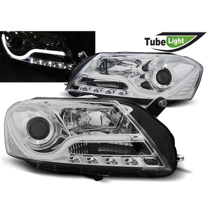 Scheinwerfer Tube Light Chrom passend für VW Passat B7 10.10-10.14