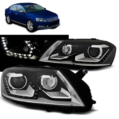 Scheinwerfer Daylight Schwarz passend für VW Passat B7 10.10-10.14