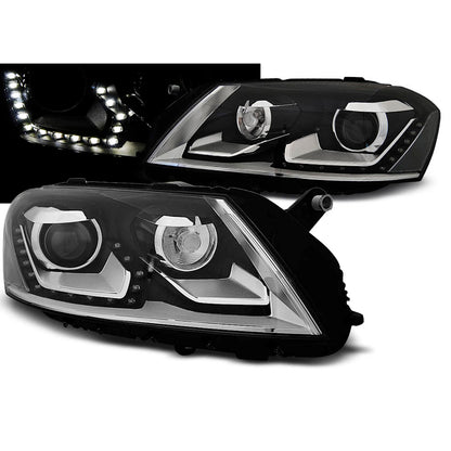 Scheinwerfer Daylight Schwarz passend für VW Passat B7 10.10-10.14