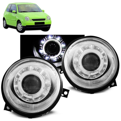 Scheinwerfer Tagfahrlicht Chrom passend für VW Lupo 98-05