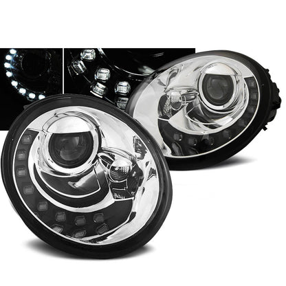 Scheinwerfer Tagfahrlicht Chrom passend für VW New Beetle 10.98-05.05