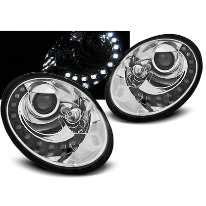 Scheinwerfer Daylight Chrom passend für VW New Beetle 06-12