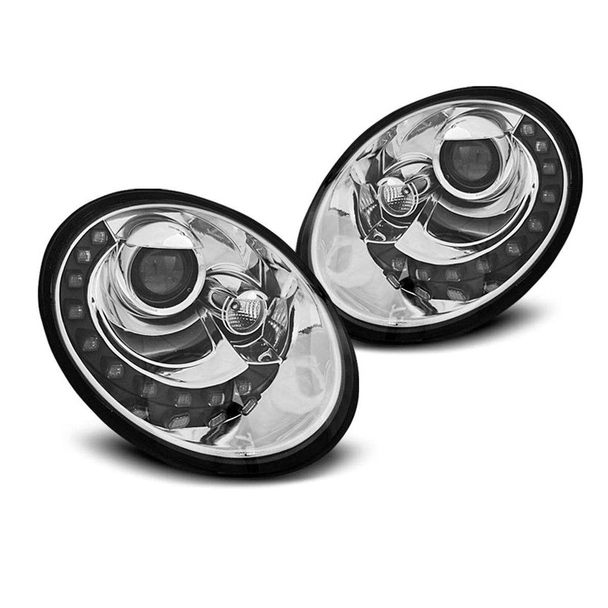 Scheinwerfer Daylight Chrom passend für VW New Beetle 06-12