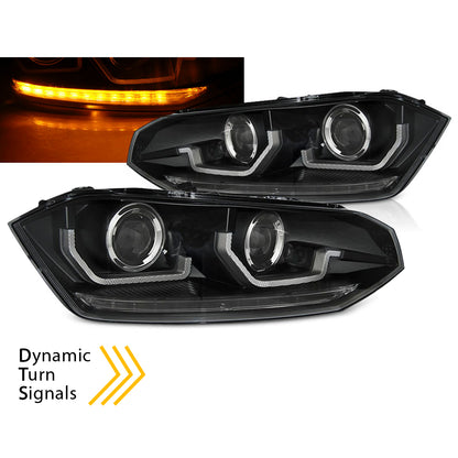 Scheinwerfer VW Polo VI 2G 17-21 SEQ LED Schwarz