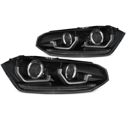 Scheinwerfer VW Polo VI 2G 17-21 SEQ LED Schwarz