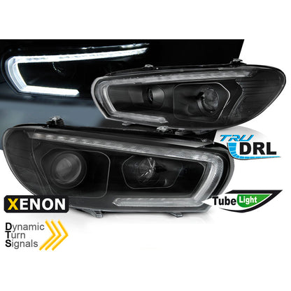 Xenon Scheinwerfer Röhren SEQ LED Schwarz passend für VW Scirocco 08-04.14