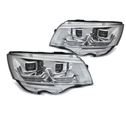 Scheinwerfer Röhrenlicht Chrom DRL SEQ passend für VW T6.1 20-
