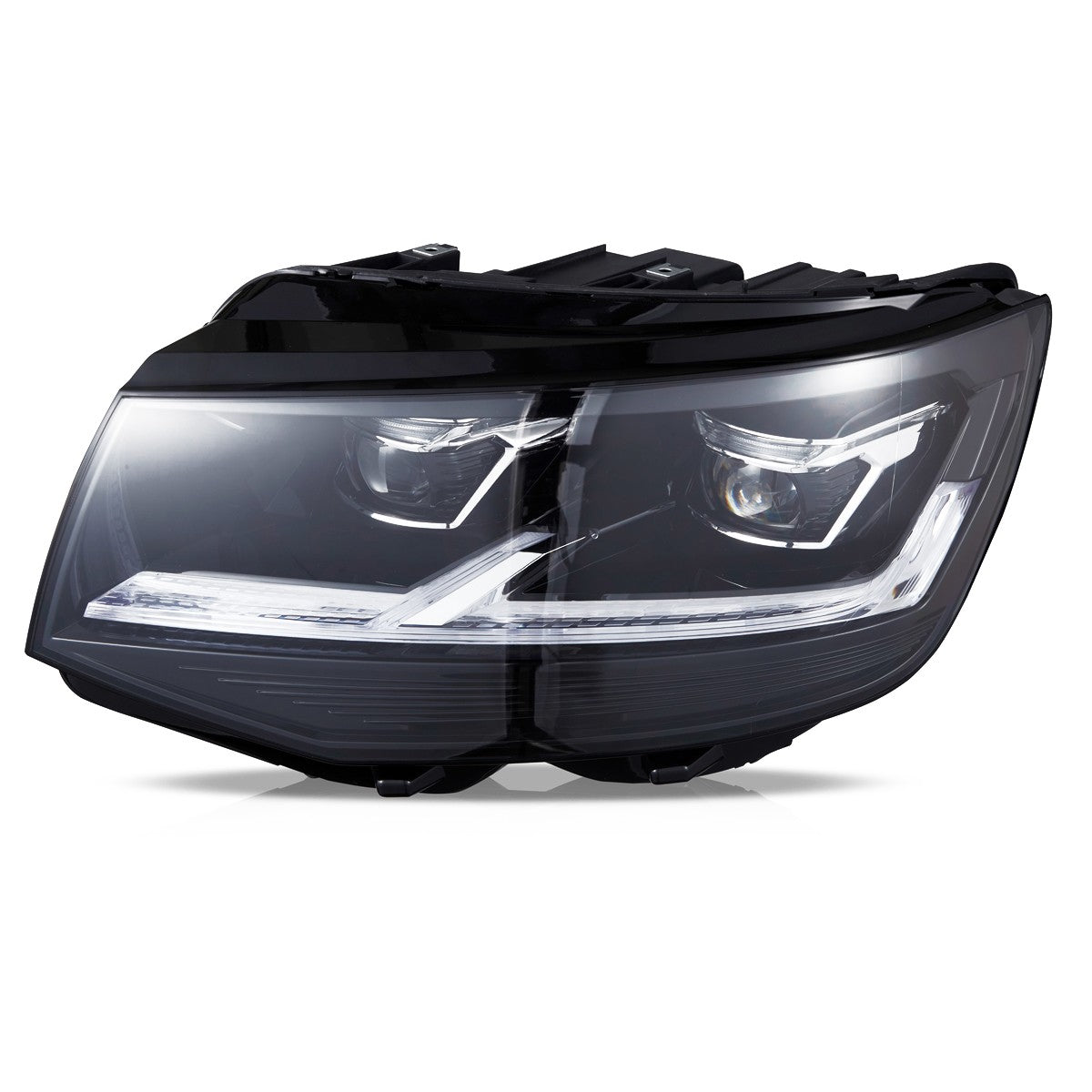 Voll LED schwarze Scheinwerfer passend für VW Transporter Multivan T6 2015-2019