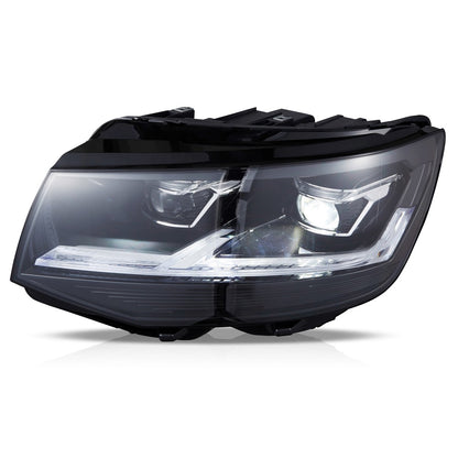 Voll LED schwarze Scheinwerfer passend für VW Transporter Multivan T6 2015-2019