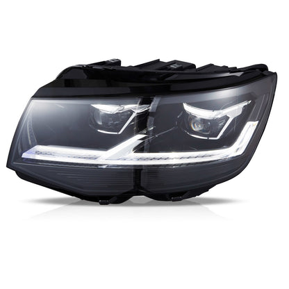 Voll LED schwarze Scheinwerfer passend für VW Transporter Multivan T6 2015-2019