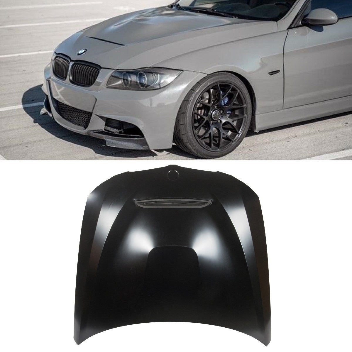 Stahlhaube mit Luftöffnung passend für BMW 3er E90 E91 2008-2011