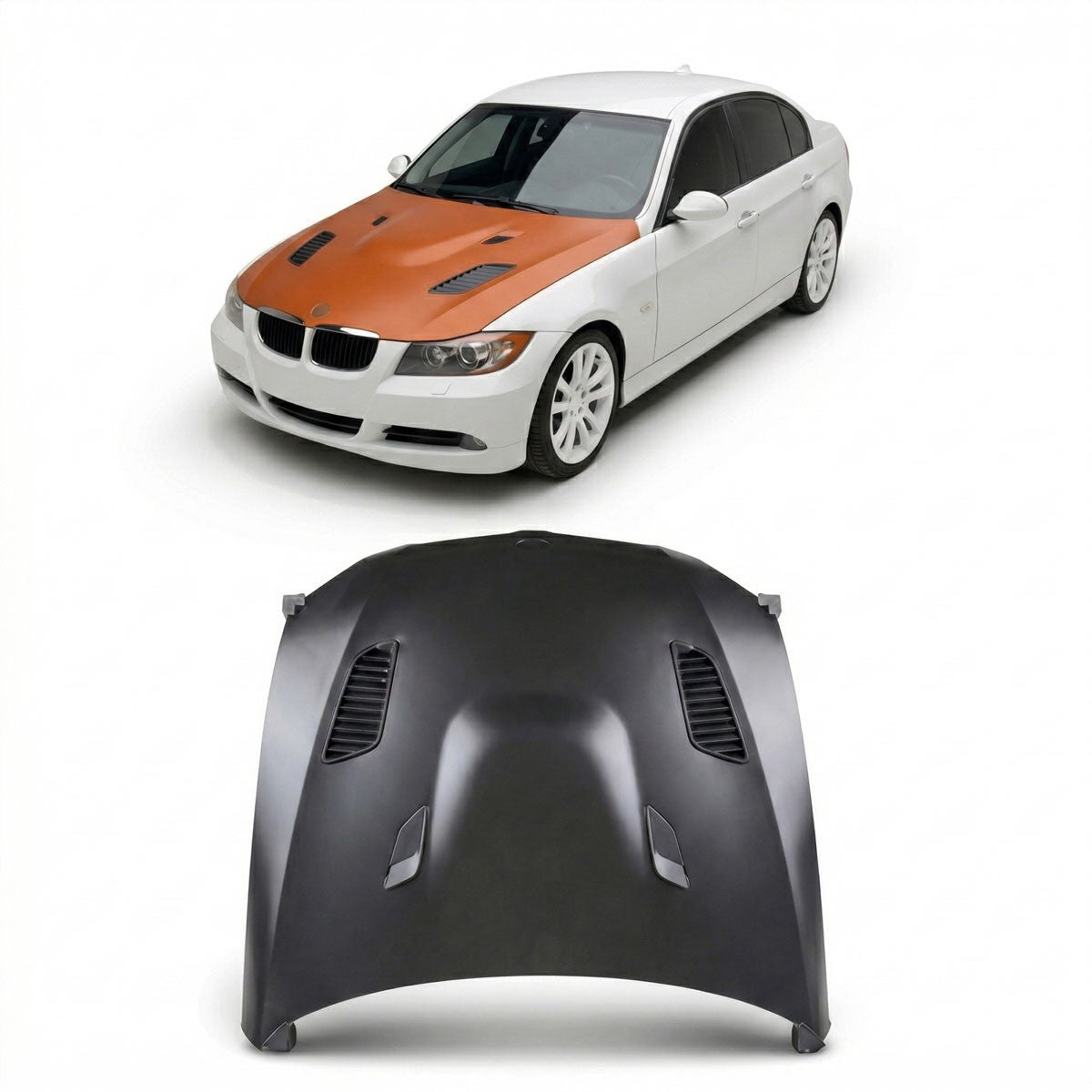 Motorhaube mit Luftöffnungen passend für BMW 3er E90 E91 2005-2008