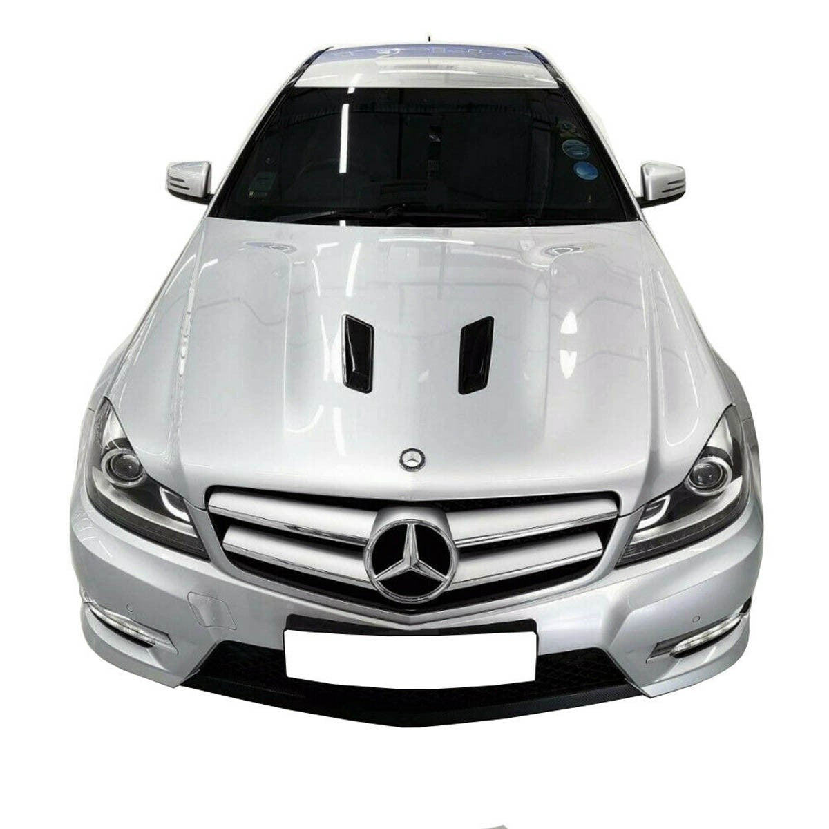 Aluminium Haube passend für Mercedes C-Klasse W204 Facelift 2011-2015