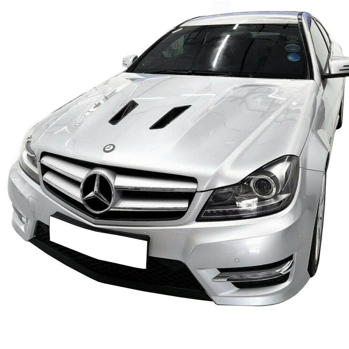 Aluminium Haube passend für Mercedes C-Klasse W204 Facelift 2011-2015