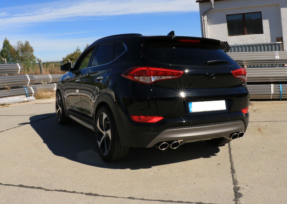 Hyundai Tucson TLE 4x2 & 4x4 Endschalldämpfer Ausgang rechts/links - 2x115x85 Typ 32 rechts/links
