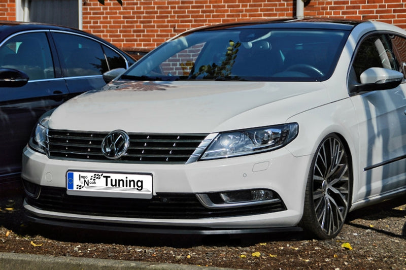 CUP Frontspoilerlippe ABS Volkswagen Passat CC, Typ 3CC Schwarz Matt