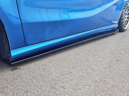 CUP 3 Seitenschweller BMW 3er E90/E91 M Paket Facelift Schwarz Glanz