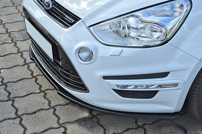 CUP Frontspoilerlippe ABS Ford S-Max Bj.: 2010-2014 Schwarz Glanz