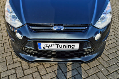 CUP Frontspoilerlippe ABS Ford S-Max Bj.: 2010-2014 Schwarz Glanz