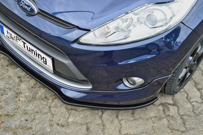 CUP Frontspoilerlippe ABS Ford Fiesta, Sport, JA8, MK7 Schwarz Matt