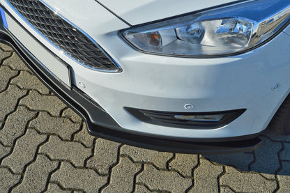 CUP Frontspoilerlippe ABS Ford Focus, DYB ab Bj.: 2014- Schwarz Matt