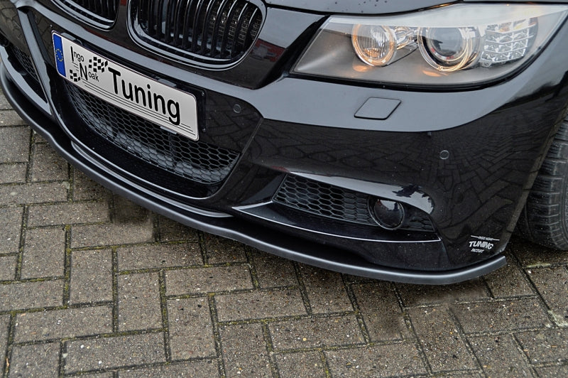 CUP Frontspoilerlippe ABS BMW 3er E90/E91 M Paket Facelift Schwarz Glanz
