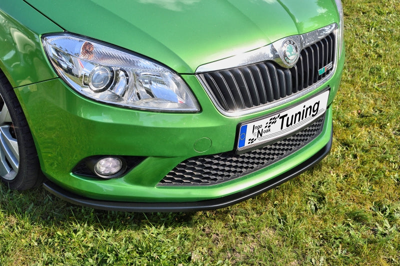CUP Frontspoilerlippe ABS Skoda Fabia RS II Bj.: 2010-2014 Schwarz Glanz