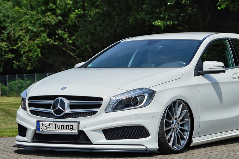CUP Frontspoilerlippe ABS Mercedes Benz CLA C117 / 245G Schwarz Matt