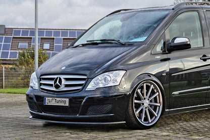 CUP Frontspoilerlippe ABS Mercedes Benz Viano, W639/V639 Schwarz Matt