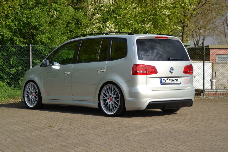 Heckansatz R-Look Volkswagen Touran Facelift Typ 1T, GP2 Schwarz Glanz