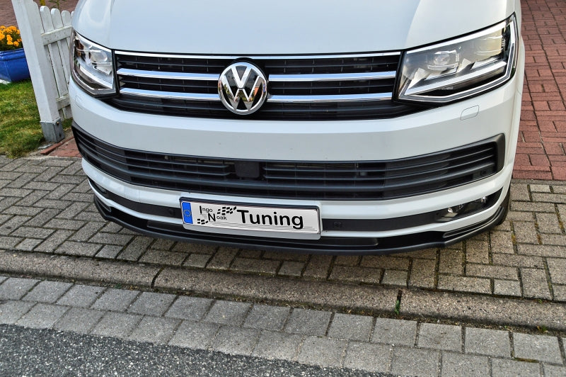 CUP Frontspoilerlippe ABS Volkswagen Bus T6 ab Bj.: 2015- Schwarz Glanz
