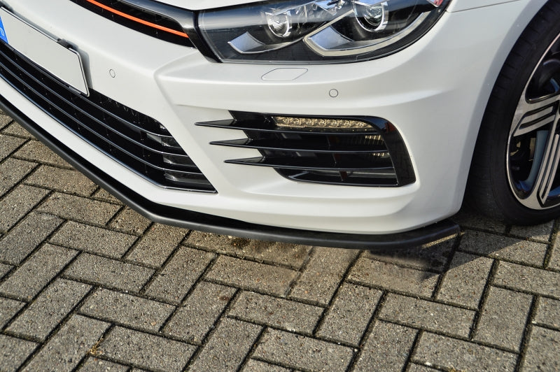CUP Frontspoilerlippe ABS Volkswagen Scirocco R Facelift Schwarz Glanz